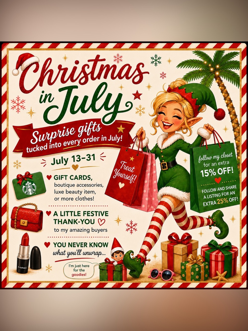 🎄 CHRISTMAS IN JULY IS HERE! 🎁
